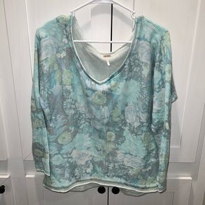 Free people size medium angora blend rolled edge sweater